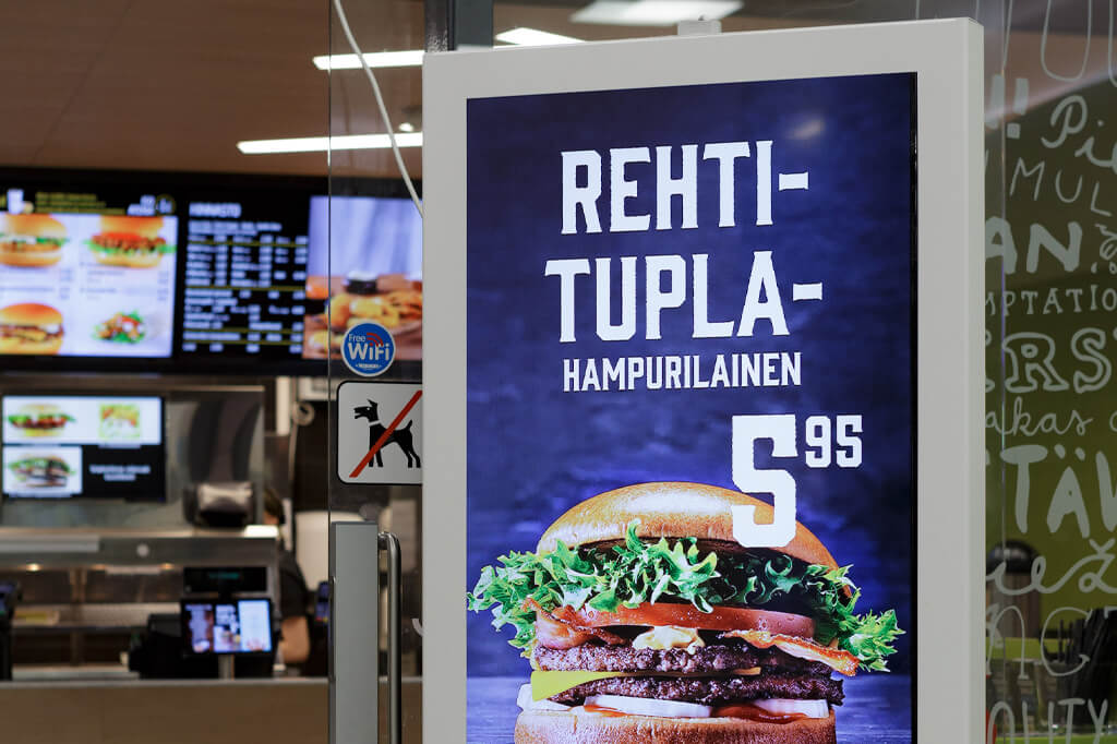 Hesburger Digital Signage
